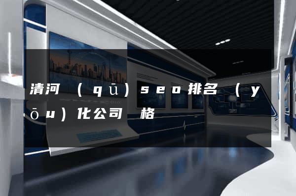 清河區(qū)seo排名優(yōu)化公司價格