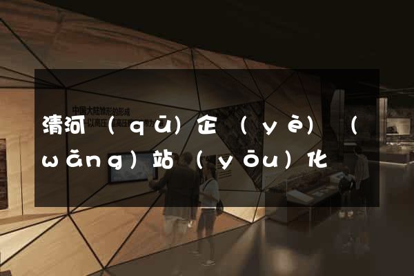 清河區(qū)企業(yè)網(wǎng)站優(yōu)化