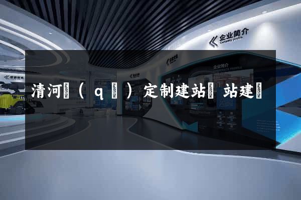 清河區(qū)定制建站網站建設