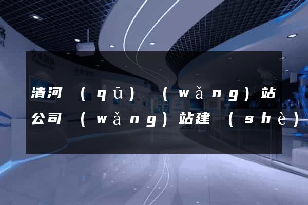 清河區(qū)網(wǎng)站公司網(wǎng)站建設(shè)