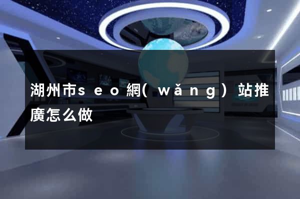 湖州市seo網(wǎng)站推廣怎么做