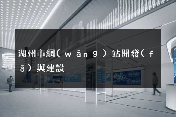 湖州市網(wǎng)站開發(fā)與建設