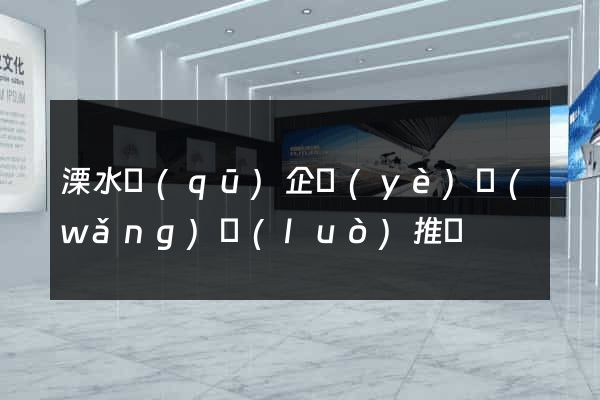 溧水區(qū)企業(yè)網(wǎng)絡(luò)推廣