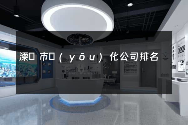 溧陽市優(yōu)化公司排名