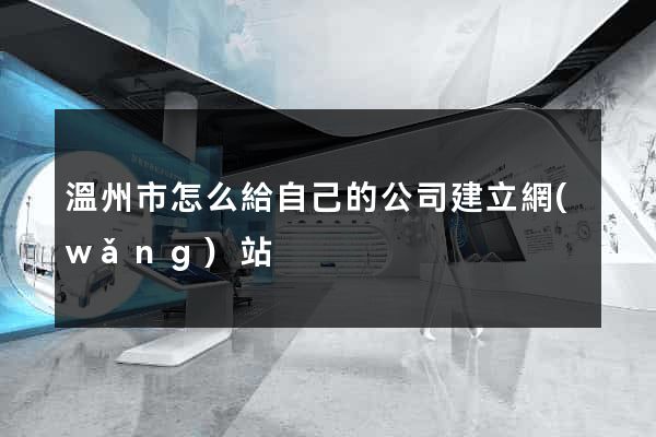 溫州市怎么給自己的公司建立網(wǎng)站