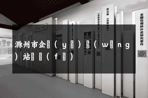 滁州市企業(yè)網(wǎng)站開發(fā)