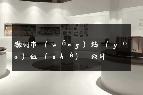 滁州市網(wǎng)站優(yōu)化設(shè)計公司