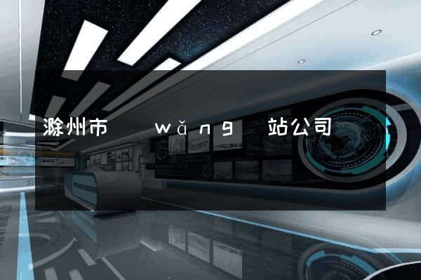 滁州市網(wǎng)站公司