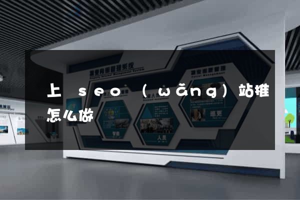 潁上縣seo網(wǎng)站推廣怎么做