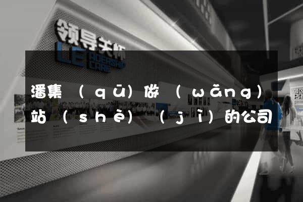 潘集區(qū)做網(wǎng)站設(shè)計(jì)的公司
