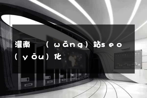 灌南縣網(wǎng)站seo優(yōu)化