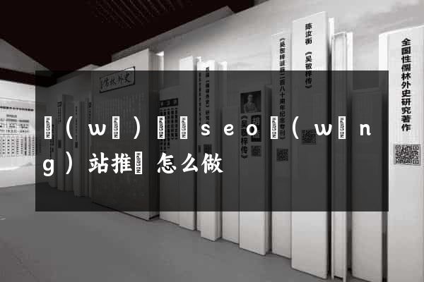 無(wú)為縣seo網(wǎng)站推廣怎么做