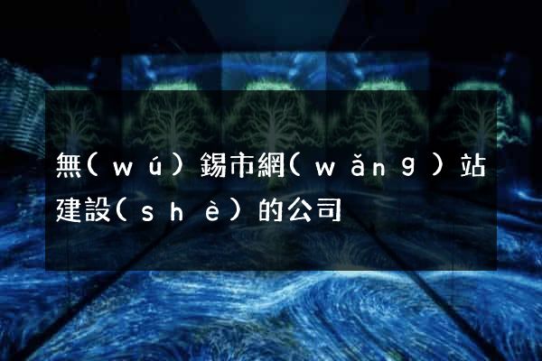 無(wú)錫市網(wǎng)站建設(shè)的公司