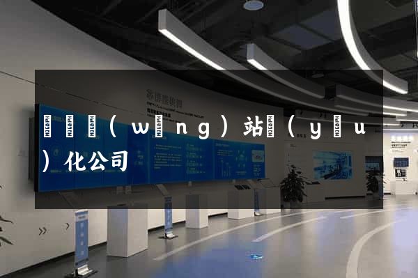 無錫網(wǎng)站優(yōu)化公司