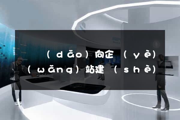 營銷導(dǎo)向企業(yè)網(wǎng)站建設(shè)