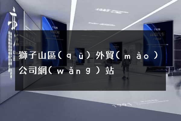 獅子山區(qū)外貿(mào)公司網(wǎng)站