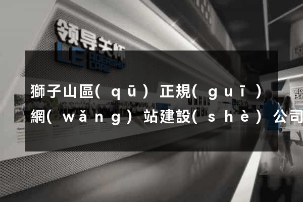 獅子山區(qū)正規(guī)網(wǎng)站建設(shè)公司