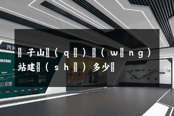 獅子山區(qū)網(wǎng)站建設(shè)多少錢