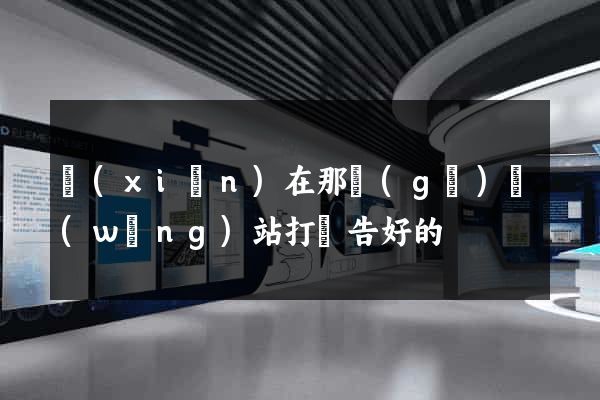 現(xiàn)在那個(gè)網(wǎng)站打廣告好的