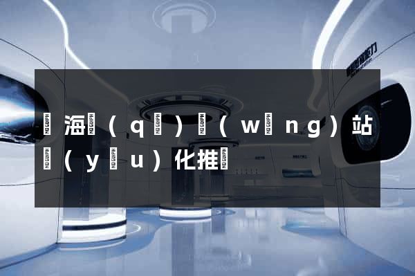 瑤海區(qū)網(wǎng)站優(yōu)化推廣