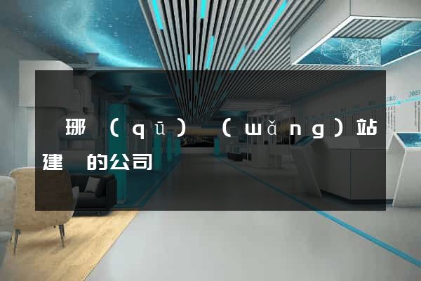 瑯琊區(qū)網(wǎng)站建設的公司