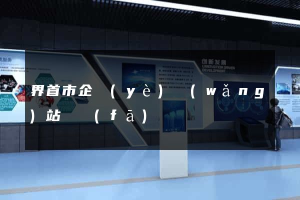 界首市企業(yè)網(wǎng)站開發(fā)