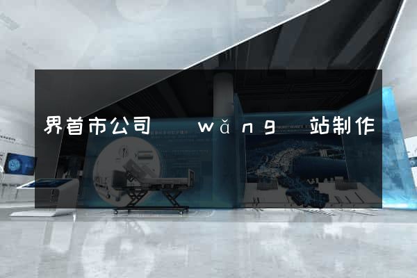 界首市公司網(wǎng)站制作