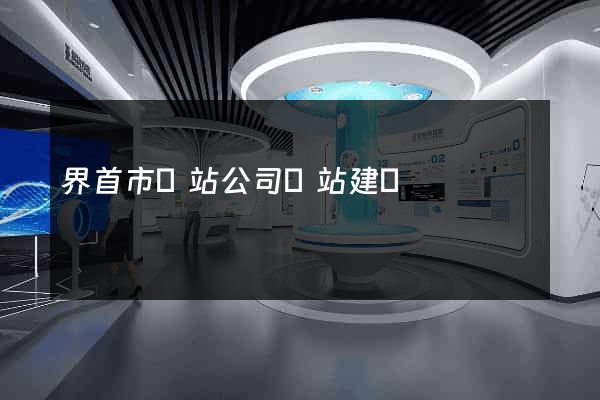界首市網站公司網站建設