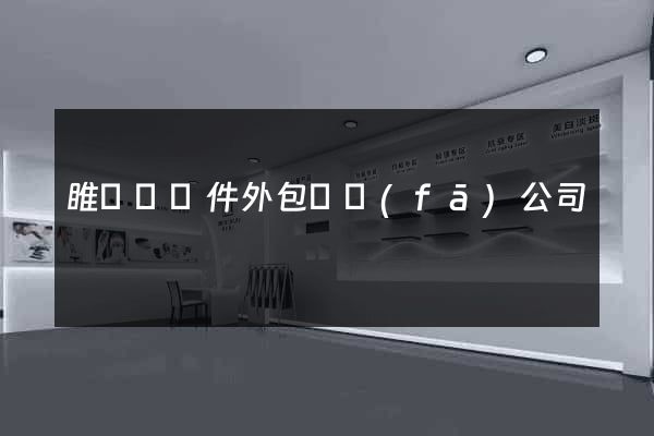 睢寧縣軟件外包開發(fā)公司