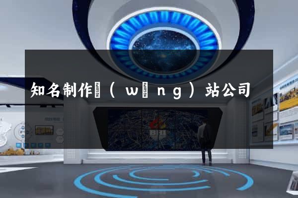 知名制作網(wǎng)站公司