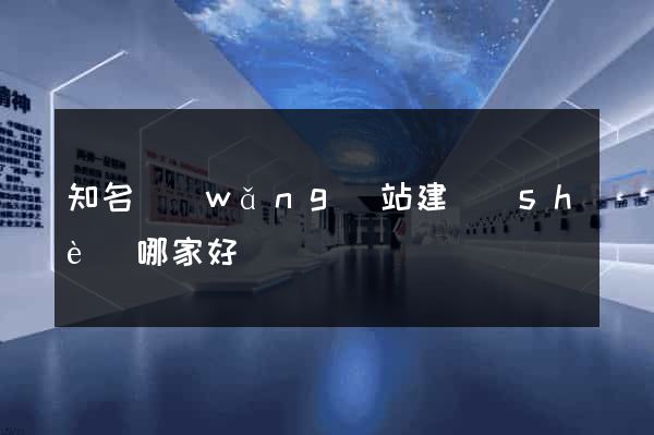 知名網(wǎng)站建設(shè)哪家好