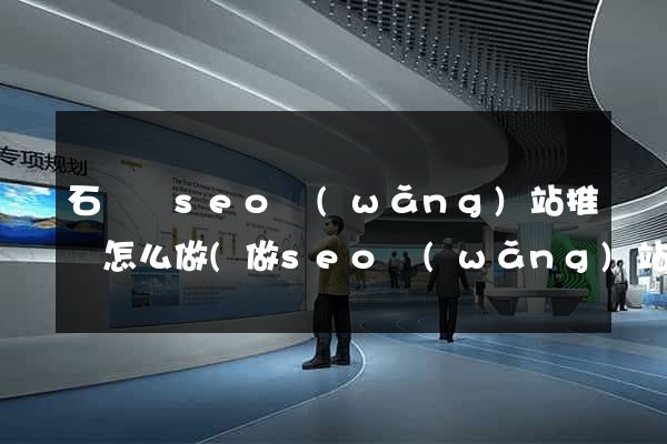 石臺縣seo網(wǎng)站推廣怎么做(做seo網(wǎng)站營銷推廣)