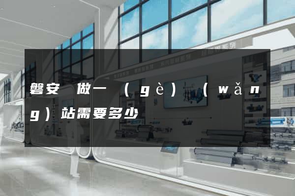磐安縣做一個(gè)網(wǎng)站需要多少錢