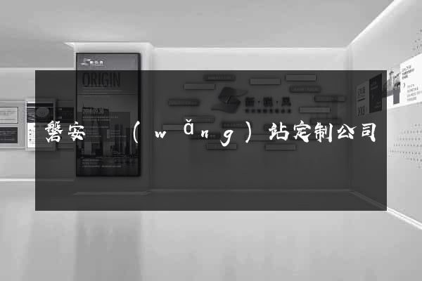磐安縣網(wǎng)站定制公司