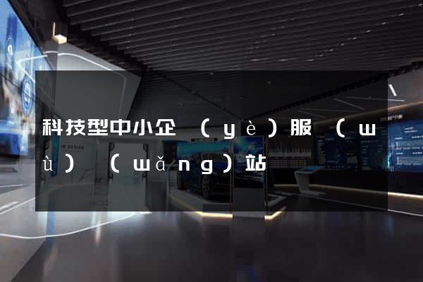 科技型中小企業(yè)服務(wù)網(wǎng)站