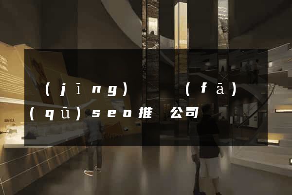 經(jīng)濟開發(fā)區(qū)seo推廣公司