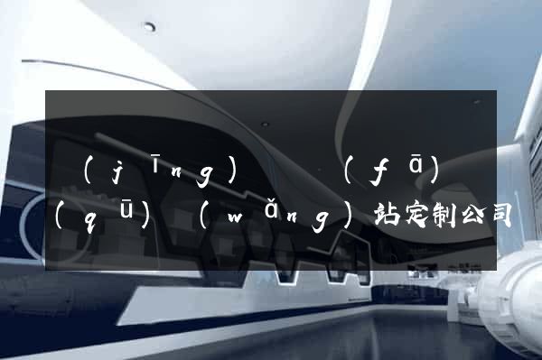 經(jīng)濟開發(fā)區(qū)網(wǎng)站定制公司