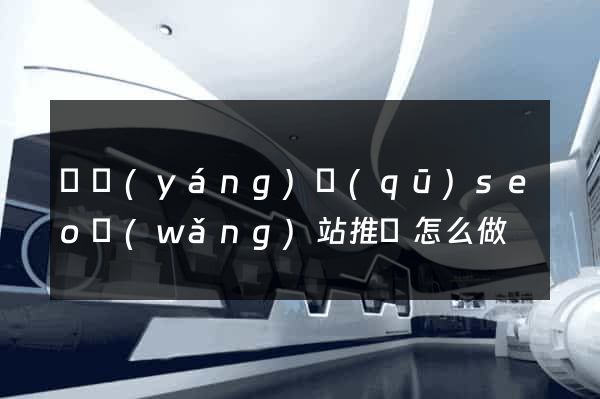 維揚(yáng)區(qū)seo網(wǎng)站推廣怎么做