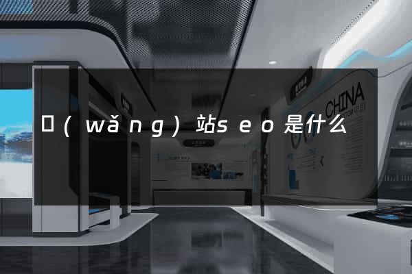 網(wǎng)站seo是什么