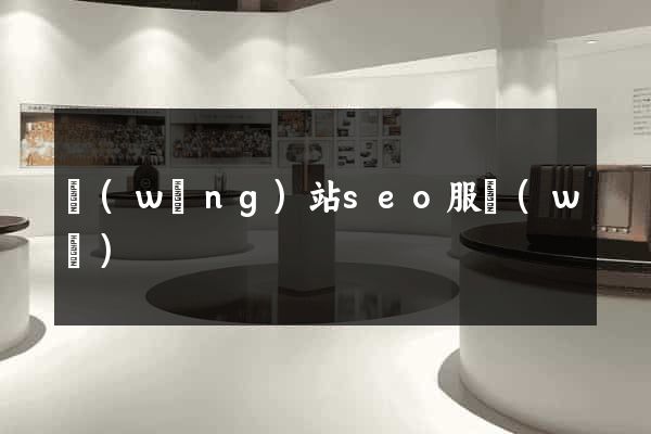 網(wǎng)站seo服務(wù)