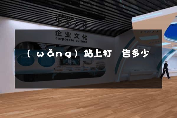 網(wǎng)站上打廣告多少錢