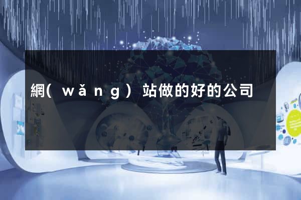 網(wǎng)站做的好的公司