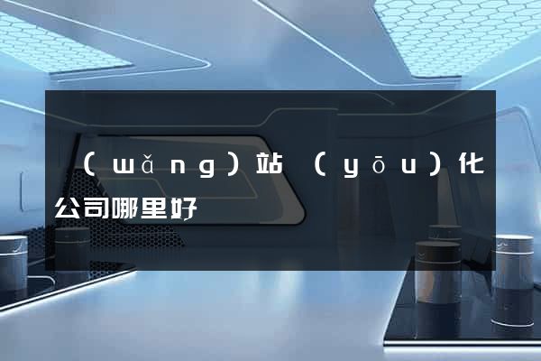 網(wǎng)站優(yōu)化公司哪里好