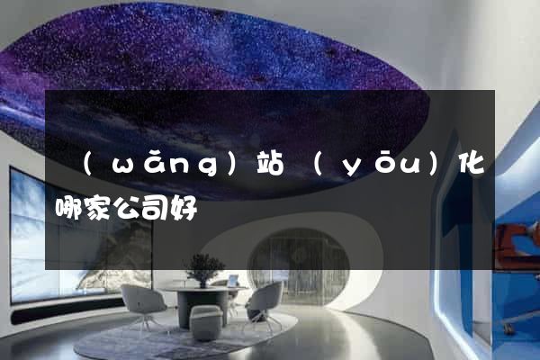 網(wǎng)站優(yōu)化哪家公司好
