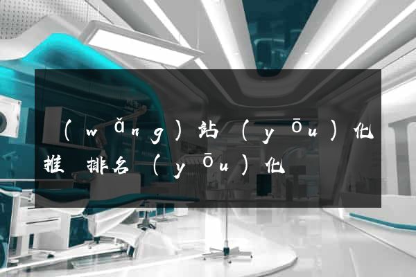 網(wǎng)站優(yōu)化推廣排名優(yōu)化