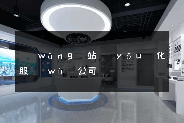 網(wǎng)站優(yōu)化服務(wù)公司