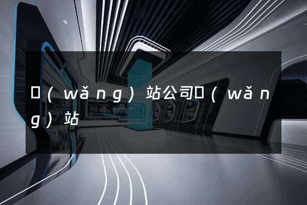 網(wǎng)站公司網(wǎng)站