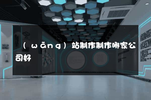 網(wǎng)站制作制作哪家公司好