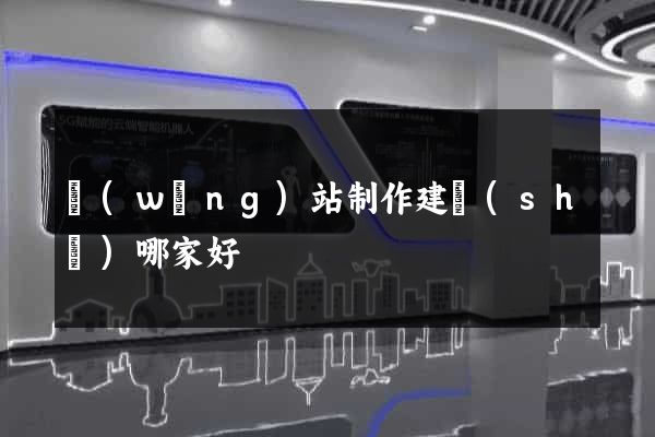 網(wǎng)站制作建設(shè)哪家好