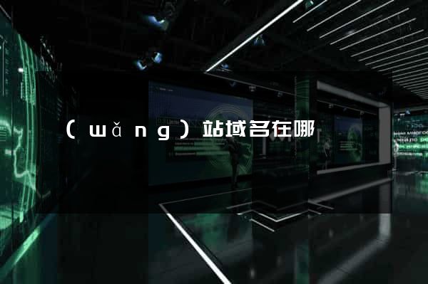 網(wǎng)站域名在哪買